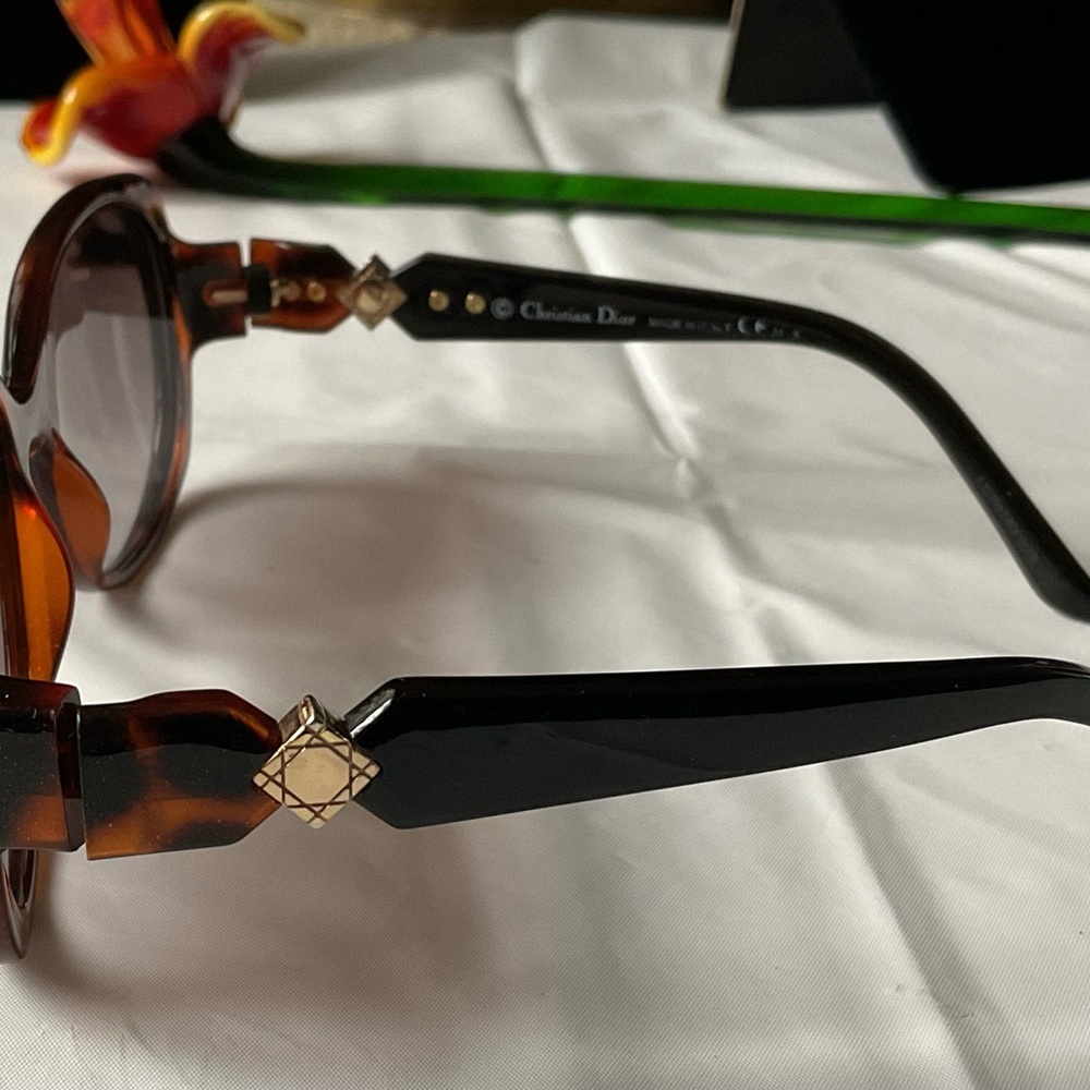 DIOR ZEMIRE2 Sunglasses I7HJS Glitter Brown 56-17-125 Read Description - Picture 3 of 11